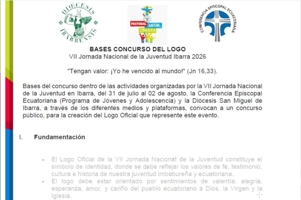 Lanzamiento del Concurso de logotipo, oración e himno para la JNJ 2026 Lanzamiento del Concurso de logotipo, oración e himno para la JNJ 2026