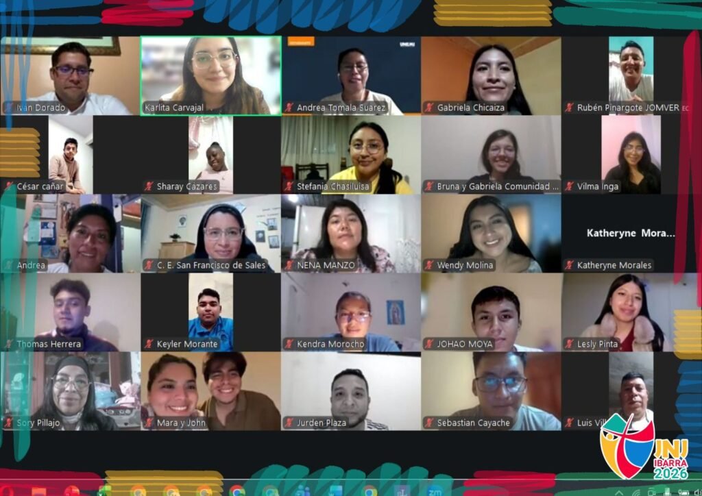 Primera reunión virtual de Voluntarios Nacionales de la VII Jornada Nacional de la Juventud – JNJ Ibarra 2026
